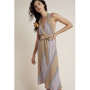 green emerald velvet dress Rent Anthropologie Cow Print Bandeau Slip Dress main image 0
